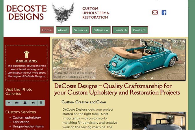 A screenshot of a website with a pop-out modal in view.