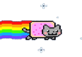 Rainbow Kitty Gif